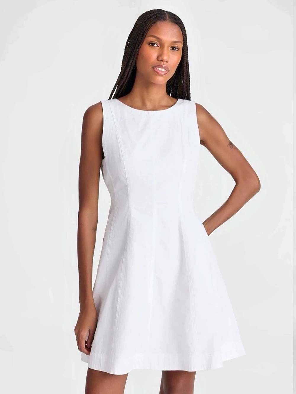 Madswell The Rylee Mini White Dress Sz 2 NWT $148